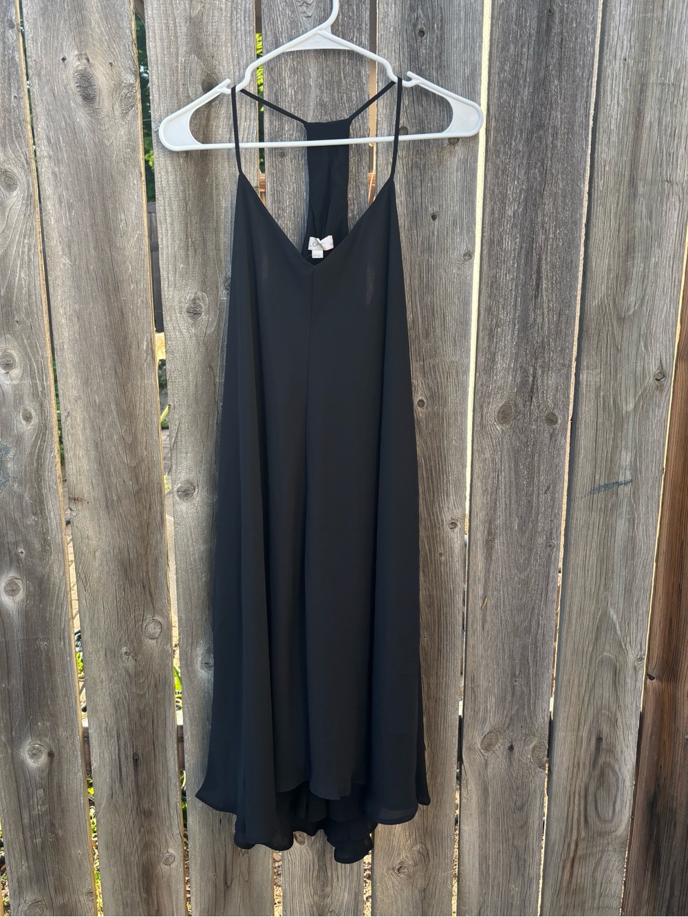 NEW LOFT Black A-Line Slip Dress